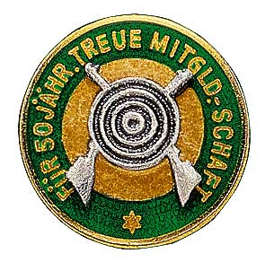 Für 50 jähr.Treue Mitglied-Schaft - zum Schließen ins Bild klicken