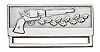 Bandspange - Waffe