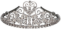 Diadem mit Strass-Steinen